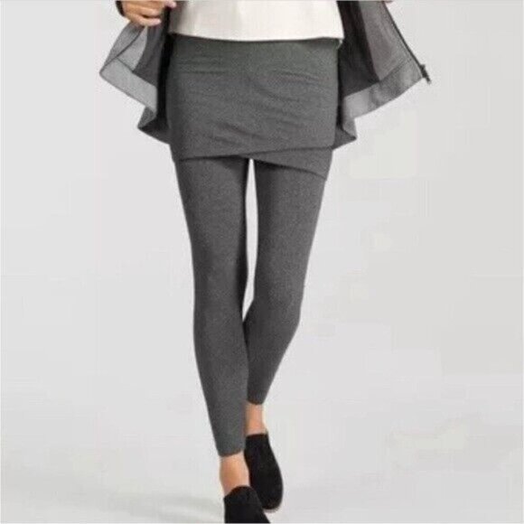 Cabi Skirted M'Leggings Skirted Leggings Heather Gray Women’s Size M Minimalist - Picture 1 of 10